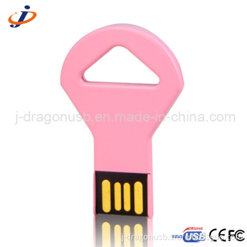 Fashion Pink Metal Key USB Flash Drive JK023